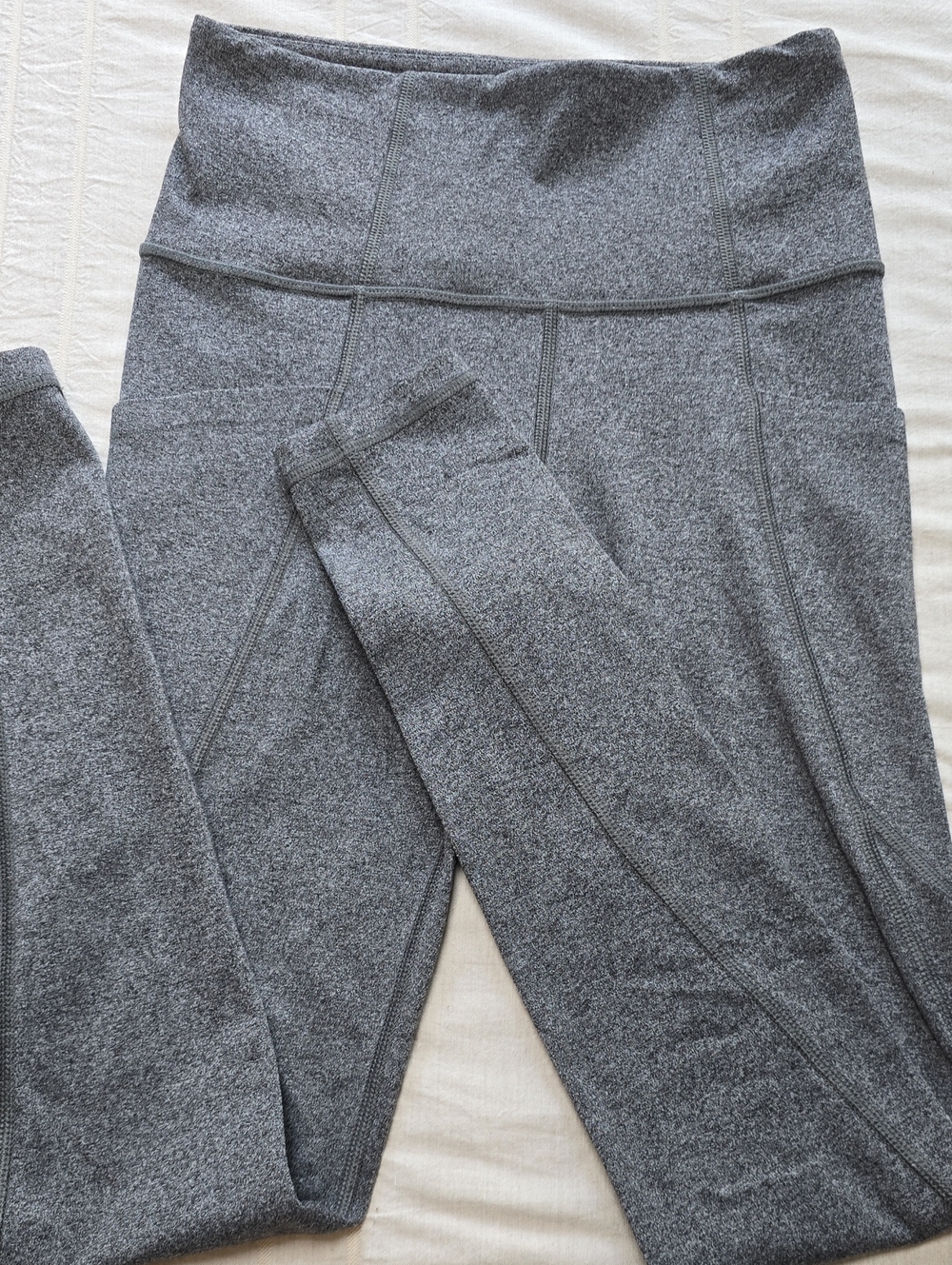 Athleta Stash Pocket Salutation Tight Heathered Gray Women's Size XXS - Picture 1 of 12